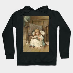 Girl with Kittens Hoodie